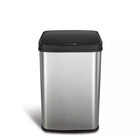 13 Gal  Stainless Steel Touchless Metal Household Trash Can Free Shipping New