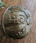 Antique Door Knob Norwalk Heraldic 1900 Large Entry Size Acanthus Victorian Rare
