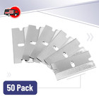 Single Edge Razor Blade 50 Pc Blades Scraper Flat One Sided Home Improvement