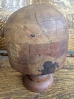 Vintage Antique Wooden Hat Mold Millinery Hat Block Form 7    X 7    X 4    Approx