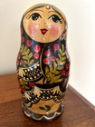 Wooden Hand Painted Matryoshka Russian Nesting Dolls  set Of 4 