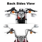 8mm Rear View Mirrors Fit For Harley Road King Street Road Glide Sportster Xl