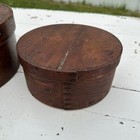 Antique 19th Century Bent Wood Pantry Box Primitive Country