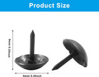 200pcs Black Upholstery Tacks  Antique Round Metal Thumb Tacks Furniture