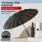 Automatic Three-fold Umbrella     Upf 50  Windproof Sun   Rain