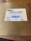 Vintage Christmas Caspari 40 Cocktail Napkins Tree Gold Leaves Box Calligraphy
