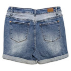 Judy Blue Western Yoke Jean Shorts Size Large Two Tone Stretch Denim 80s Style