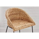 Stylewell Counter Stool With Low Back Comfortably Woven Seat Natural Hyacinth
