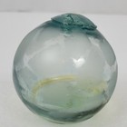 Vtg Japanese Handblown Glass Fishing Floats green aqua Blue 3 -3 25  lot Of 4