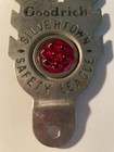 Vintage Original Goodrich Silvertown Safety League License Plate Topper