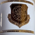 C-17 Multi-purpose Military Airlifter Mcdonnel Douglas White   Gold Coffee Mug