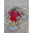 M m Red Character Metal Enamel Keychain New Advertising Memorabilia Candy Logo