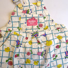 Vintage Oshkosh B gosh Romper Sea Shell Strawberry Flower Vestbak Size 3t