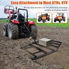 Driveway Drag Tow Behind Drag Harrow 66  74  84  Steel Gravel Grader For Atv Utv