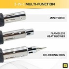 Soldering Iron Cordless Butane Gas Heat Gun Blower Torch Rechargeable Berkling