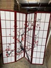 Blossomview Japanese Room Divider 6 Panels Floral Privacy Screen