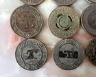 Vintage Transit   School Fare Token Lot Of 16 Mta Mass Transit Administration