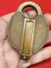 Vintage Cast Brass Pad Lock With Key