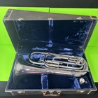 Vtg Fe Olds   Son Ultratone Silver Marching Baritone Bugle Horn   As Is - Read
