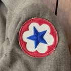 Vintage 1944 Army Field Jacket Ww2 Sz 36l Wool Patches Vtg Military Officer Ike
