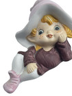 Homco Vintage Sitting Elf Pixie Gnome Ceramic Figurine 5213 4  Fairy