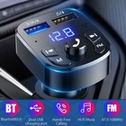 Bluetooth 5 0 Car Wireless Fm Transmitter Adapter 2usb Pd Charger Aux Hands-free
