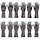 Henna Tattoo Stencil Kit  12 Sheets Temporary Tattoo Templates For Hand  Forearm