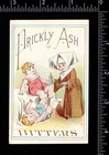 Prickly Ash Bitters Bottle Advertising Trade Card Nun Nurse Peck Meridian Miss 
