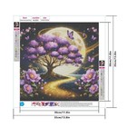 5d Diamond Painting Kits For Adults  Purple Tree Full Drill Diamond Painting Kit