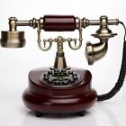 Vintage Wired Landline Phone Home Office Retro Corded Telephone Dial