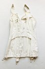 1950s White Corset Bullet Bra Open Bottom Penney s Pen Flex Sz 37   7807