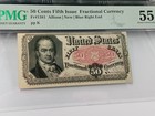 Fr 1381 50 Cents 50c Fifth Issue Fractional Currency Pmg Au 55 Epq