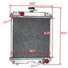 Aluminum Radiator For Kubota U25s U25-3s Excavator Rb411-42300  Rb41142300