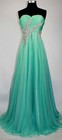 Strapless Formal Sweetheart Neck Rhinestones Beaded Long Evening Gown Prom Dress