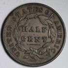 1832 Classic Head Half Cent Au E102 Kalm