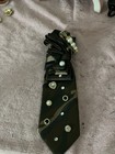 Women   s Green black Camouflage Satin Classic Tie W  Rhinestone Charm Accents