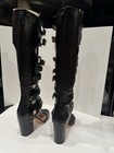 Laurence Dacade Women   s Knee High Boots Black Leather
