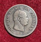 Prussia  1 6 Silver Dime 1862 A kingdom king Wilhelm I    3377