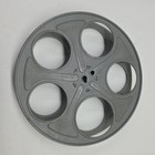 Vintage 35mm Metal Feature Film Reel 10  Goldberg Bros  Solid 5 Hole