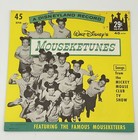 1962 Walt Disney Mouseketunes Mickey Mouse Club Disneyland Lg-753 7  Record 45