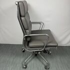 2014 Herman Miller Eames Soft Pad Executive Desk Chair - Vicenza Leather - Slate