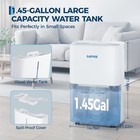 22 Pint Quiet Portable Dehumidifier 3000 Sq Ft Auto Shut Off Continuous Drain