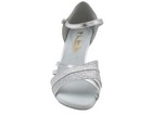 Veryfine Dance Shoes Silver Stardust   Silver Leather With 2 5  Heel  Size 7