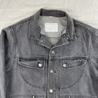 Vintage Gap Denim Trucker Jacket Men s Size Small Made In Usa 100  Cotton Black
