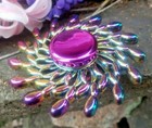 Rainbow Flower Metal Fidget Spinner Toy Boys Girls Kids Adults Adhd Focus 