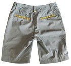 Nike Golf Performance Shorts Womens 6 Dri-fit Gray Strip Neon Detail New