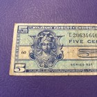 Military Payment Certificate-5 Cents Series- 521