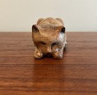 Vintage Wood Hand Made Carved Ooak Folk Art Cat 7    Signed