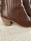 Frye Ankle Boots Brown Leather Alton Booties Women Size 8 B Chelsea Side Zip