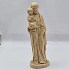 Vintage Old St Joseph Religious Baby Jesus Figure Statue Plastic Resin 6 